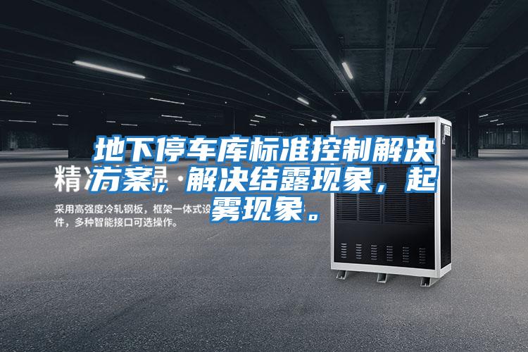 地下停車庫(kù)標(biāo)準(zhǔn)控制解決方案，解決結(jié)露現(xiàn)象，起霧現(xiàn)象。