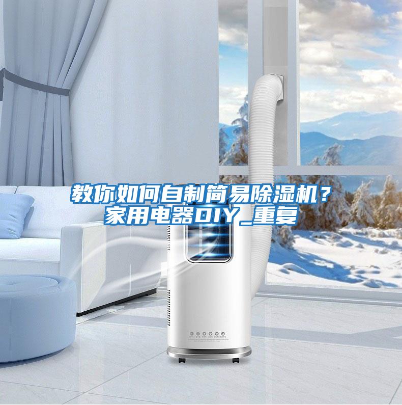 教你如何自制簡易除濕機？家用電器DIY_重復