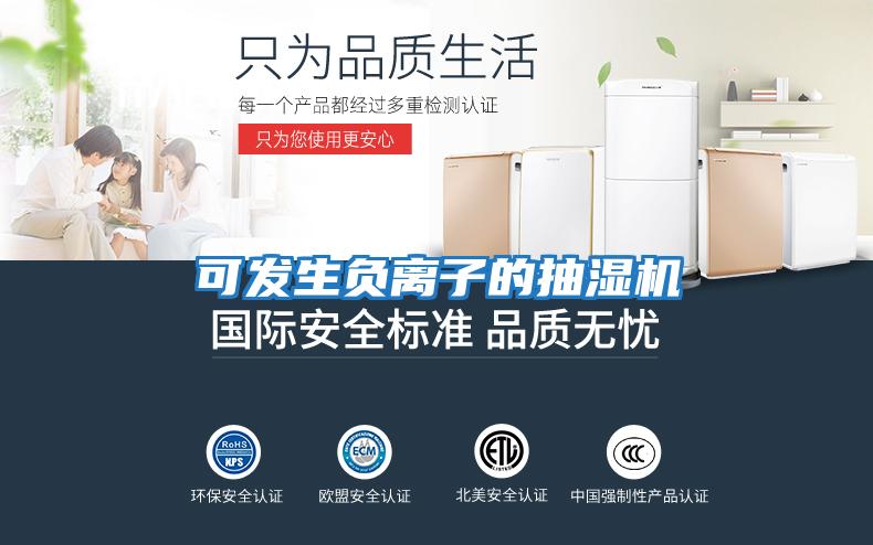 可發(fā)生負(fù)離子的抽濕機