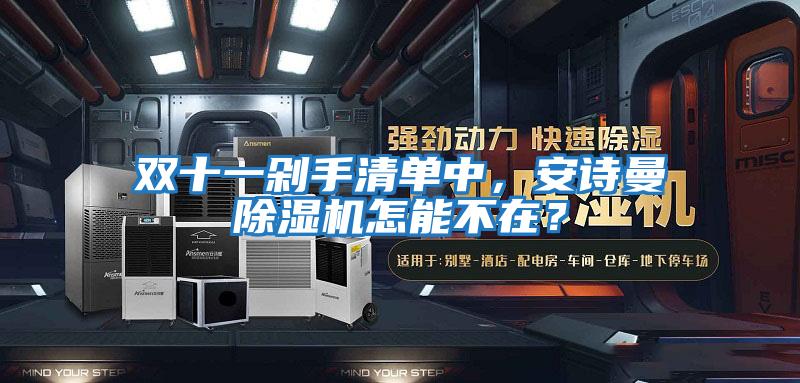 雙十一剁手清單中,安詩曼除濕機(jī)怎能不在?