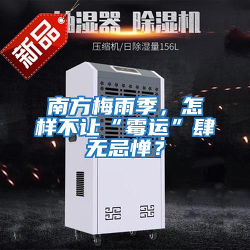 南方梅雨季，怎樣不讓“霉運”肆無忌憚？