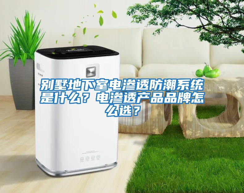 別墅地下室電滲透防潮系統(tǒng)是什么?電滲透產(chǎn)品品牌怎么選?