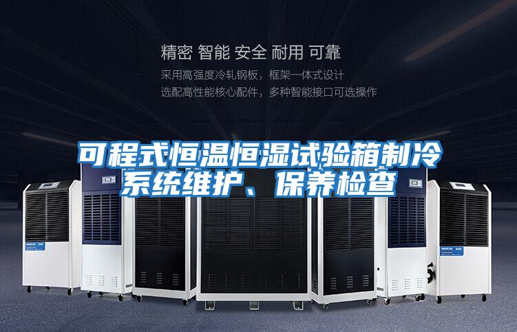 可程式恒溫恒濕試驗箱制冷系統(tǒng)維護、保養(yǎng)檢查