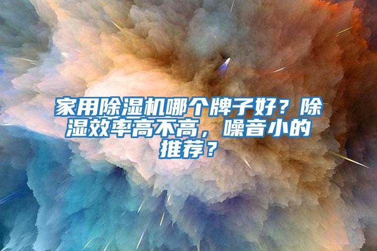 家用除濕機哪個牌子好?除濕效率高不高,噪音小的推薦?