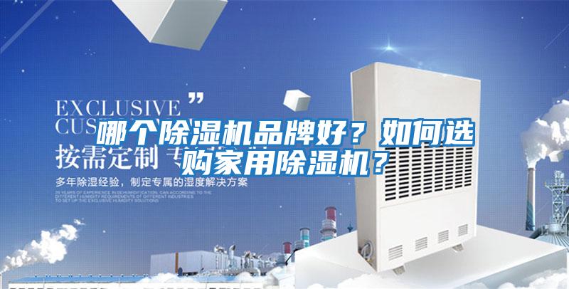 哪個除濕機品牌好？如何選購家用除濕機？