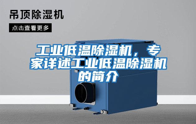 工業低溫除濕機，專家詳述工業低溫除濕機的簡介